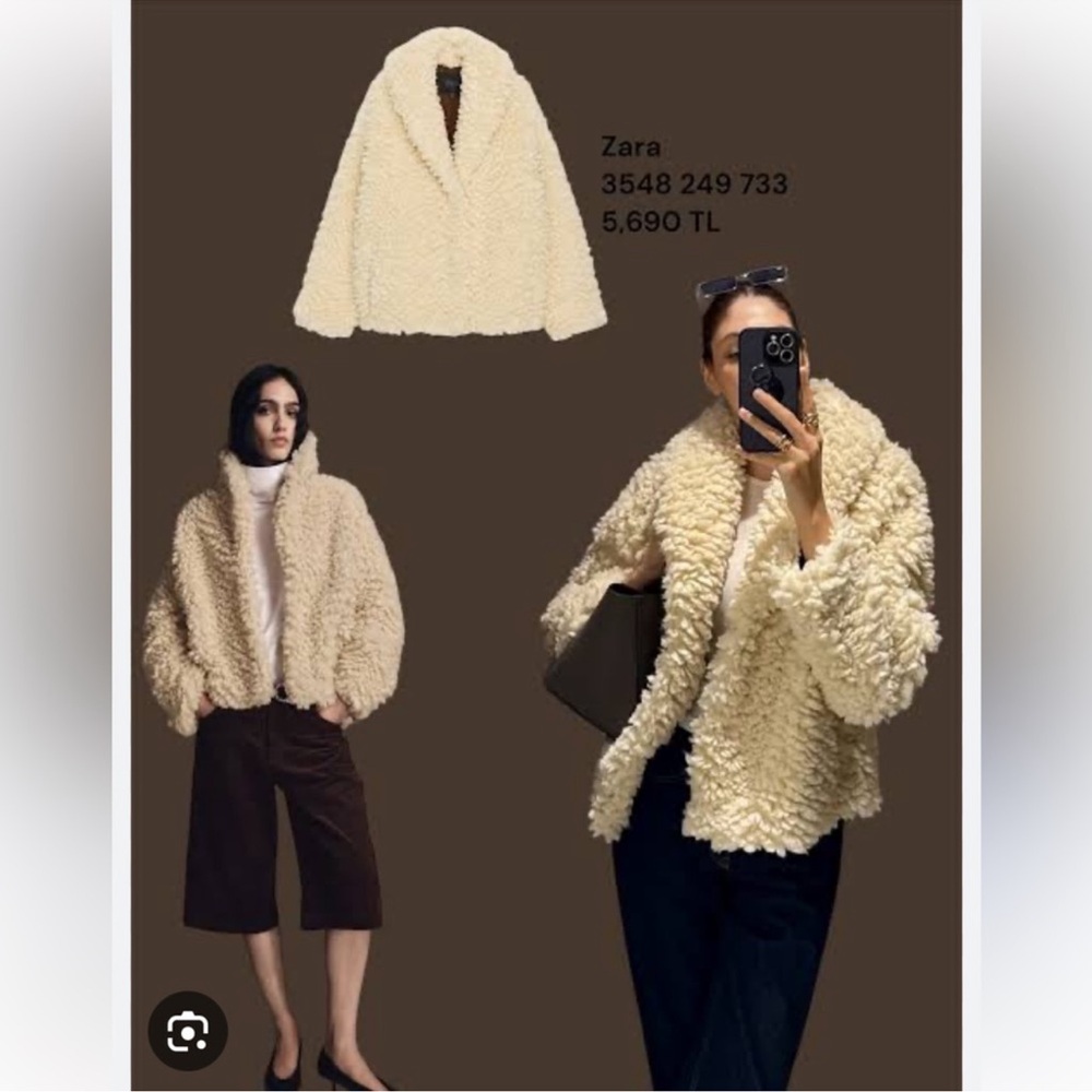 ZARA FLEECE JACKET - Picture 4 of 16
